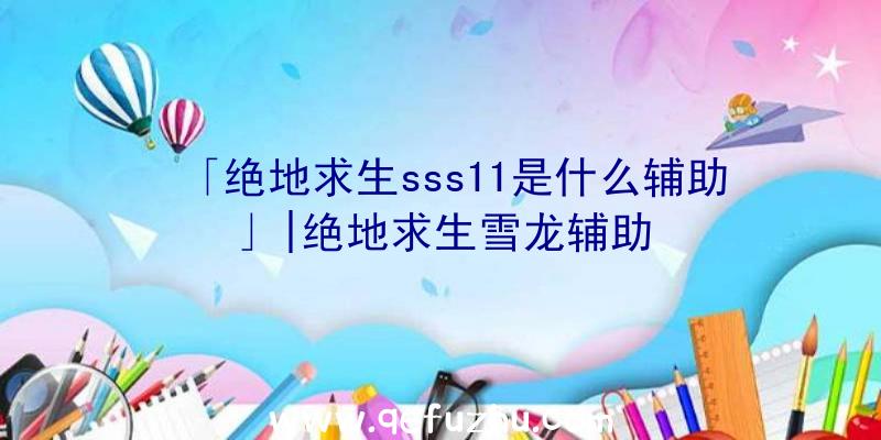 「绝地求生sss11是什么辅助」|绝地求生雪龙辅助